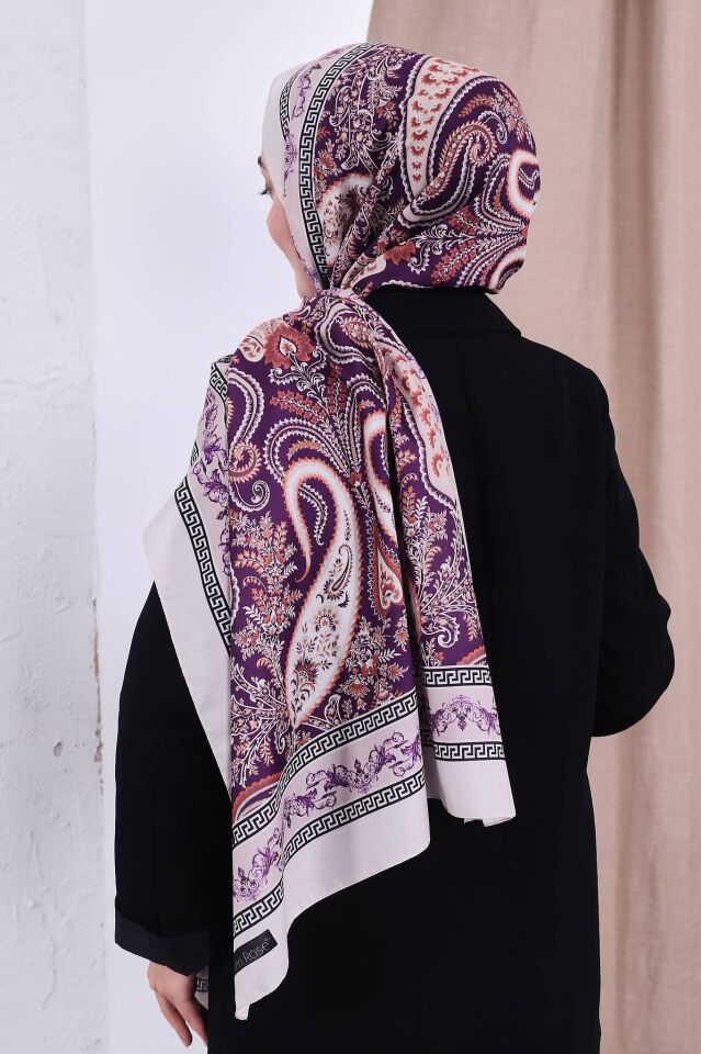 Etnik Desen Retro Soft Şal