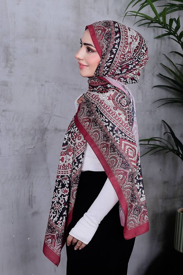 Etnik Desen Retro Soft Şal