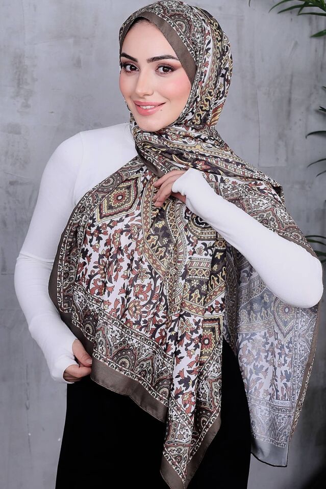 Etnik Desen Retro Soft Şal