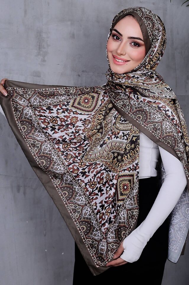 Etnik Desen Retro Soft Şal