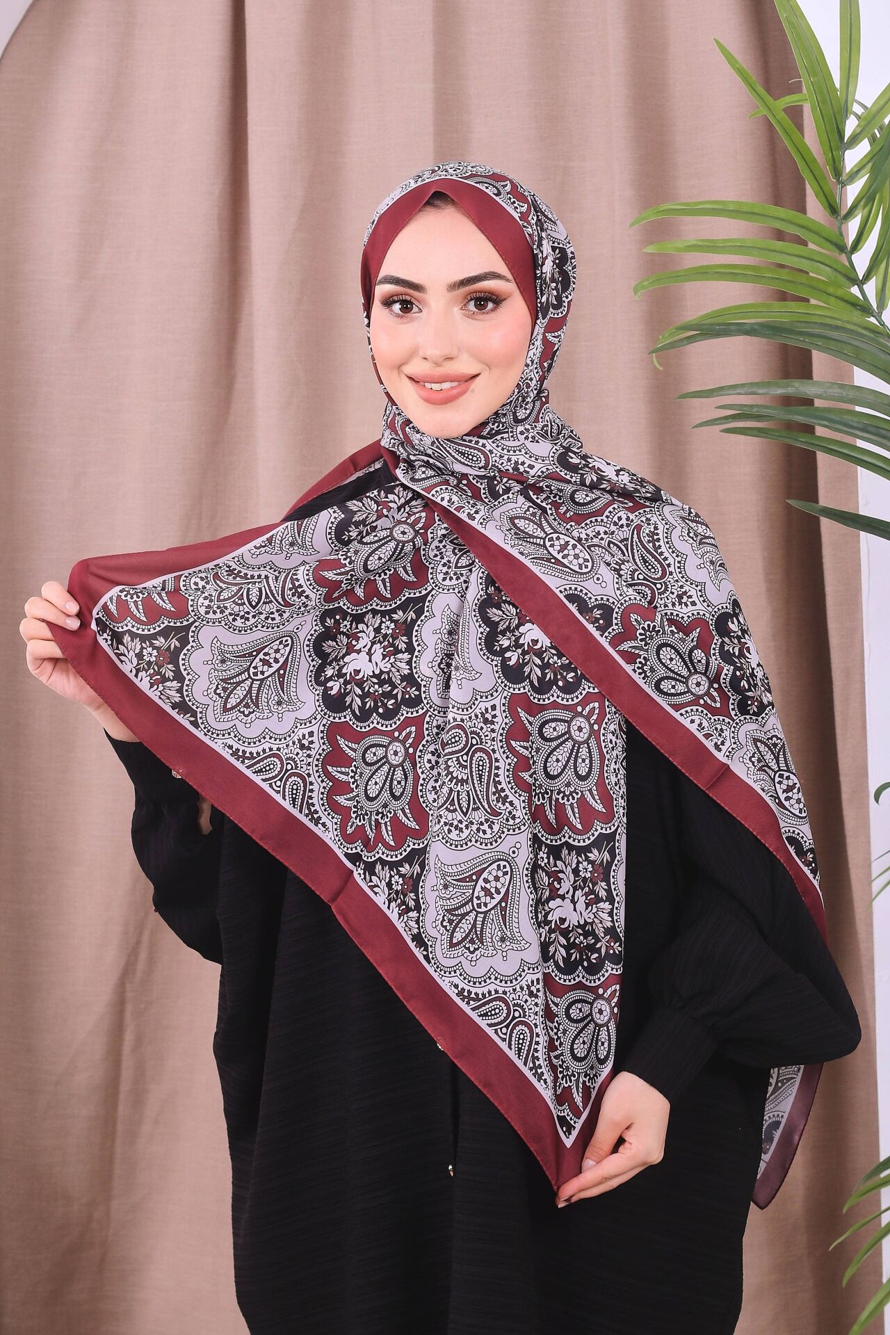 Etnik Desen Retro Soft Şal