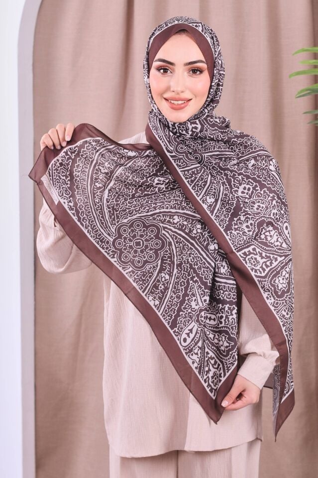 Etnik Desen Retro Soft Şal