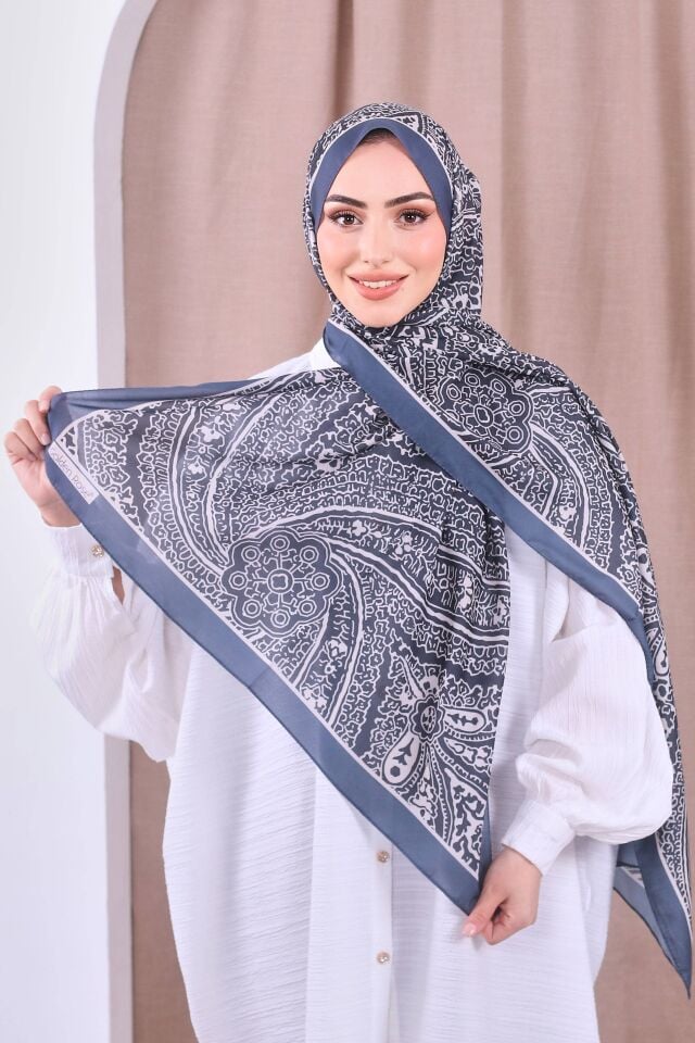 Etnik Desen Retro Soft Şal