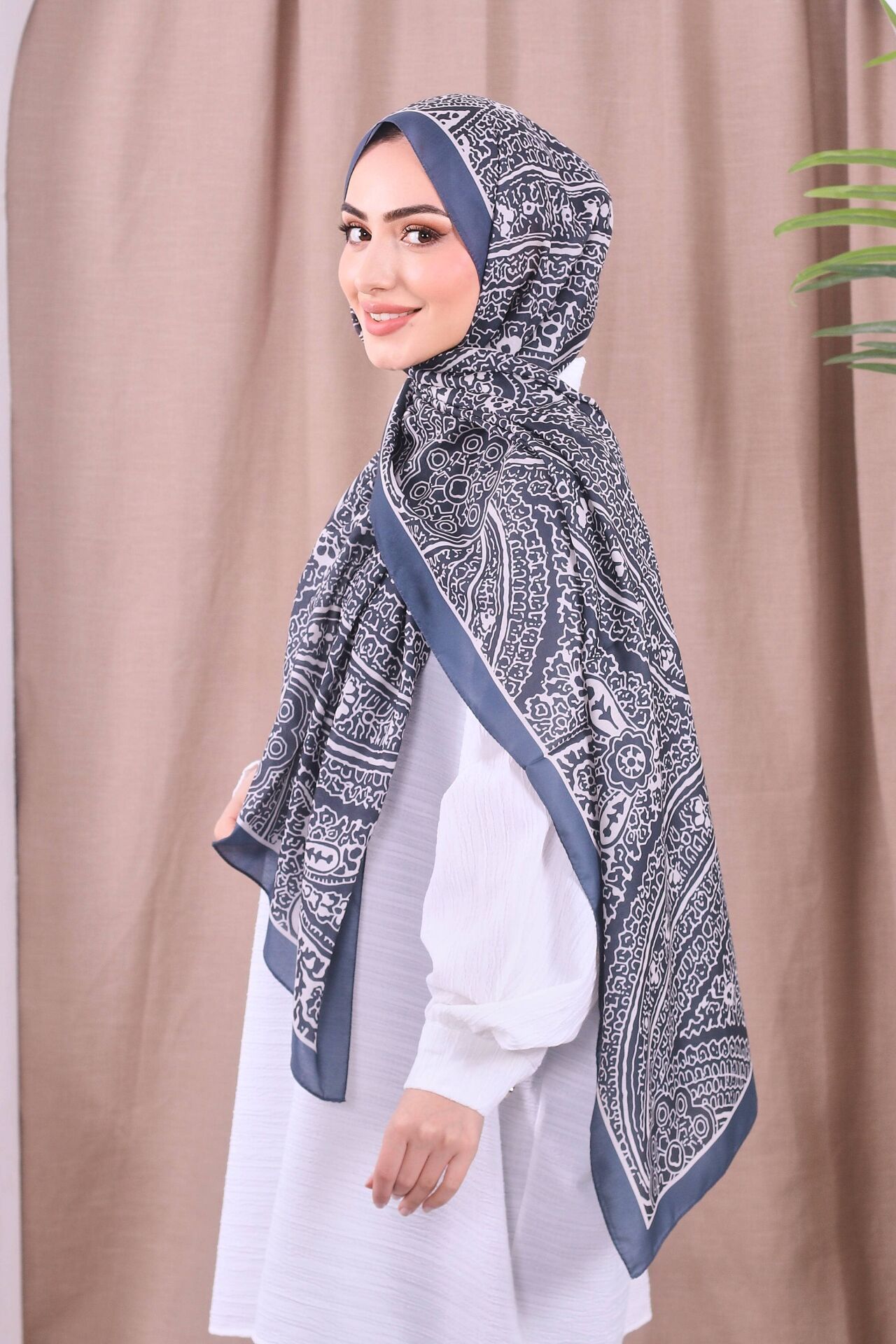 Etnik Desen Retro Soft Şal