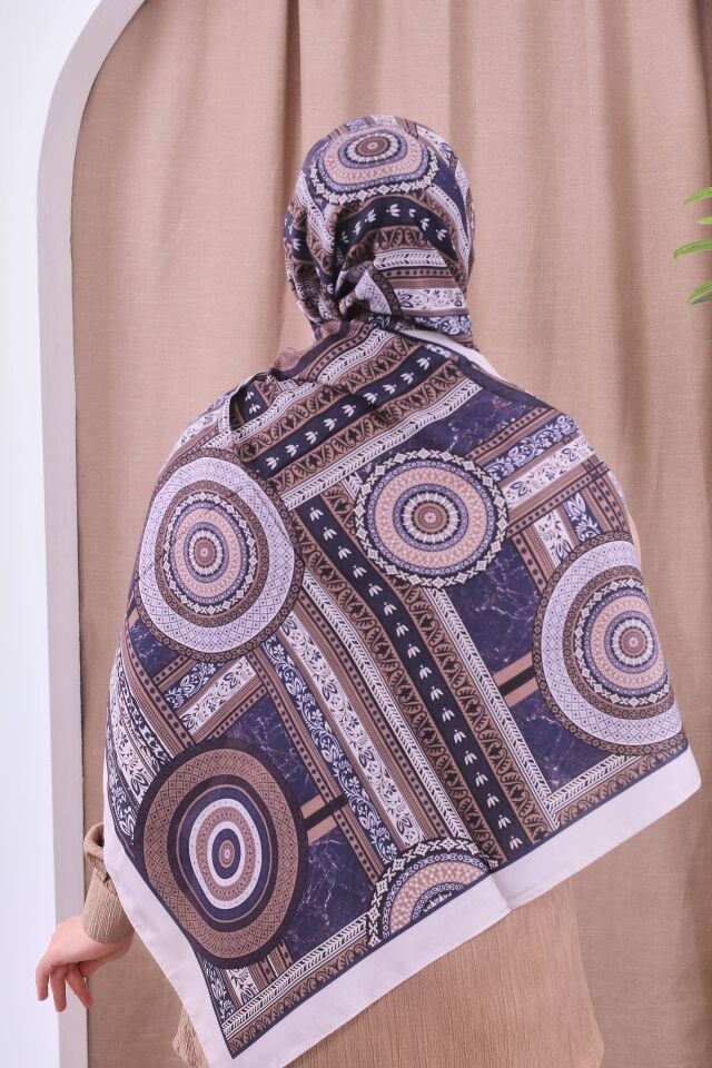Etnik Desen Retro Soft Şal