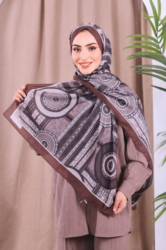 Etnik Desen Retro Soft Şal
