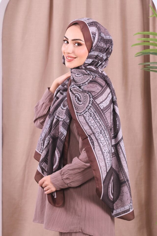 Etnik Desen Retro Soft Şal