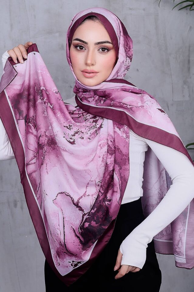 Pamuksu Soft Dalga Desen Şal