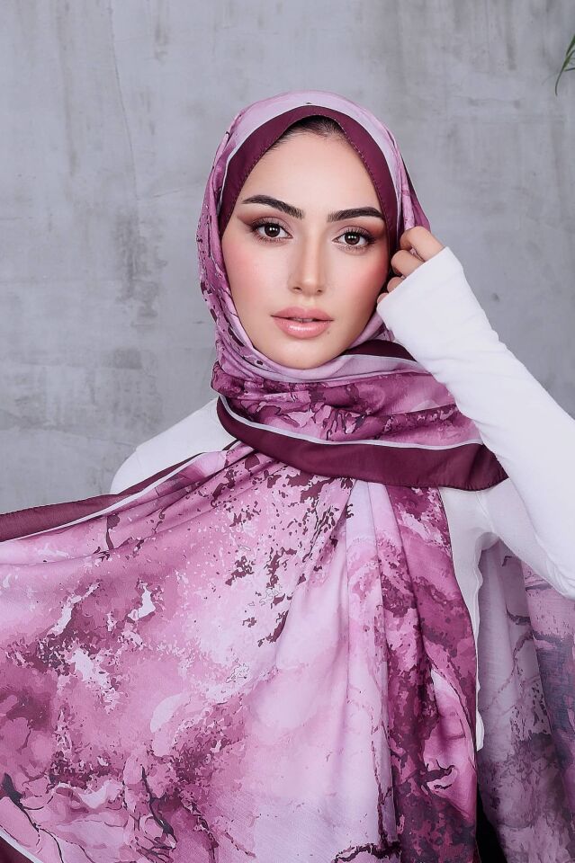 Pamuksu Soft Dalga Desen Şal