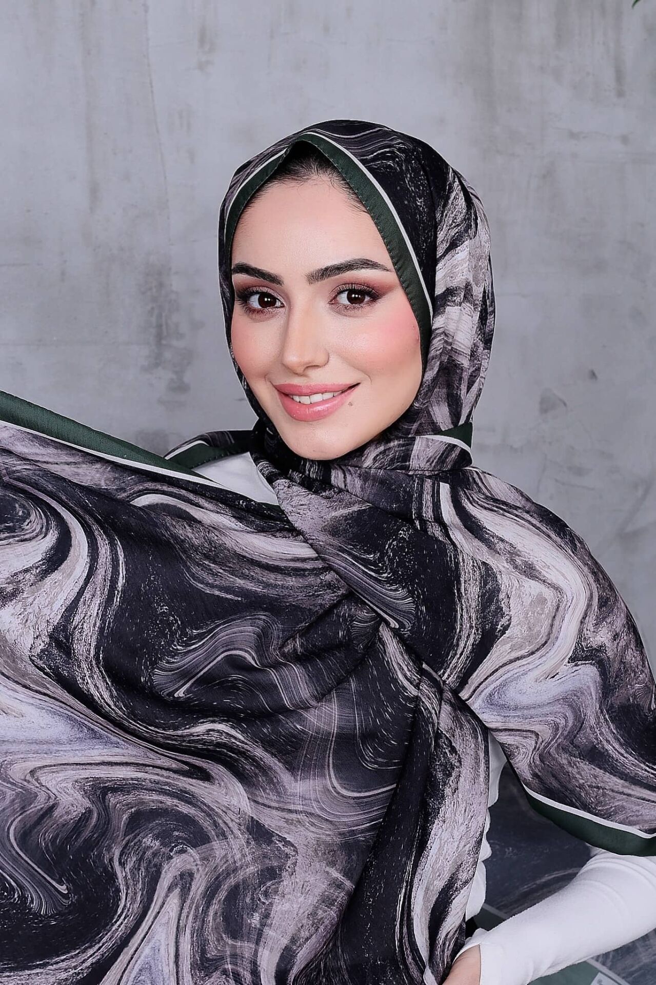 Pamuksu Soft Dalga Desen Şal