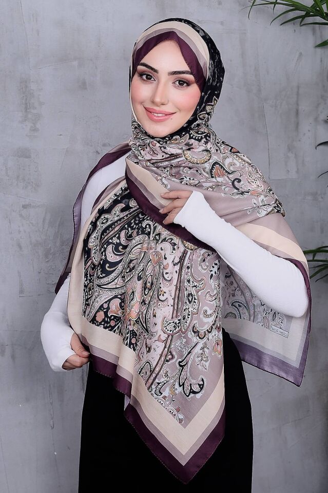 Etnik Desen Retro Soft Şal