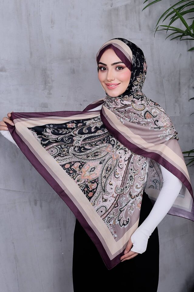 Etnik Desen Retro Soft Şal