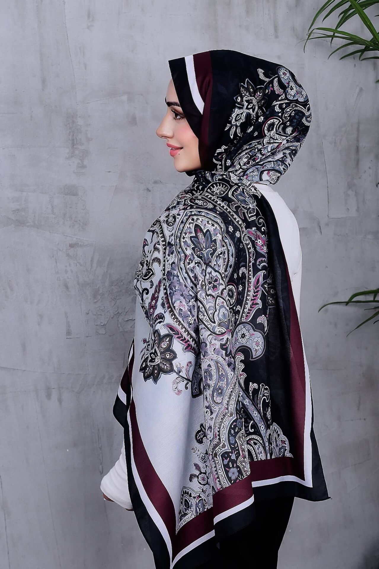Etnik Desen Retro Soft Şal