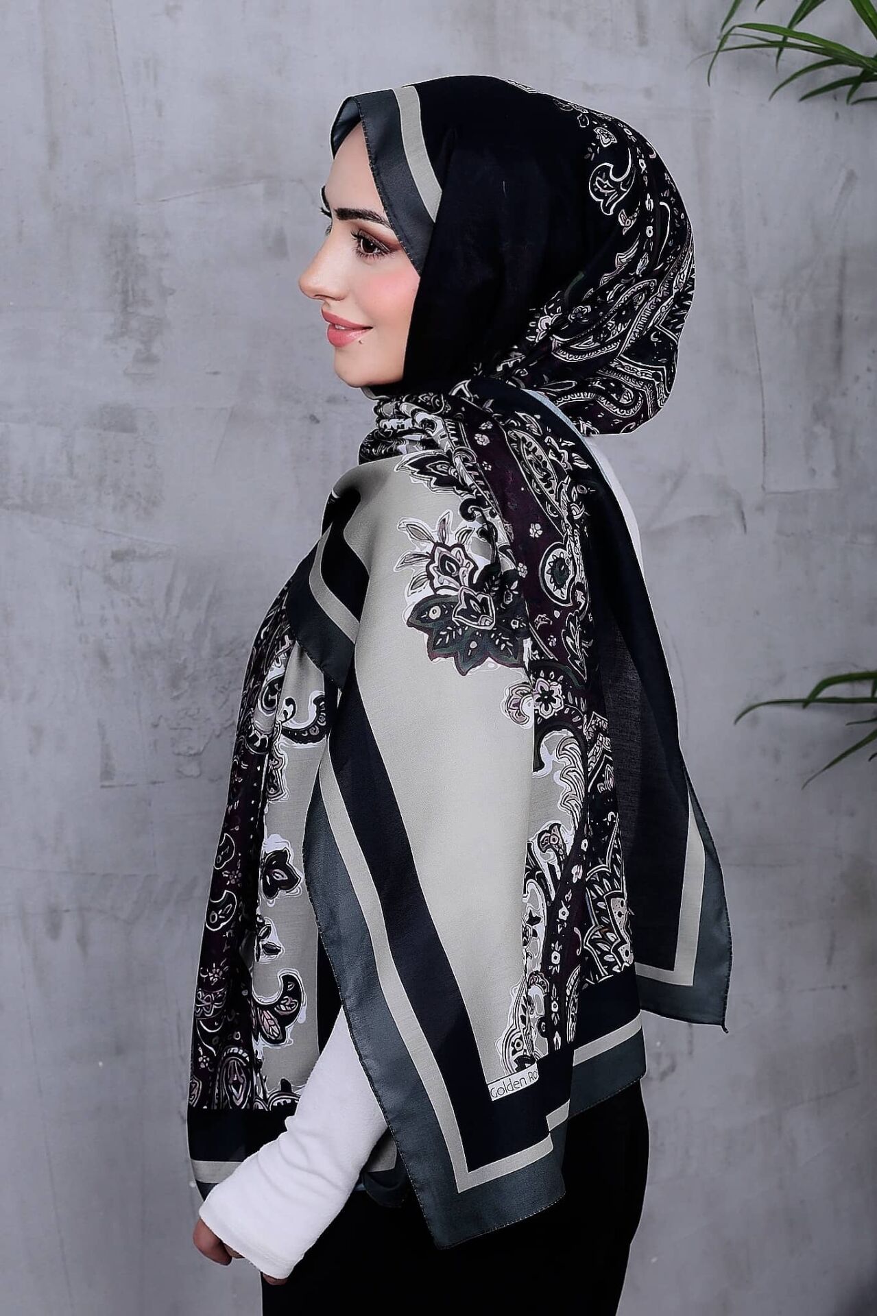 Etnik Desen Retro Soft Şal