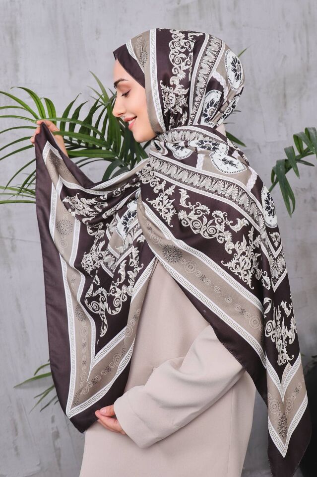 Etnik Desen Retro Soft Şal
