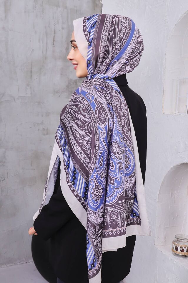 Etnik Desen Retro Soft Şal
