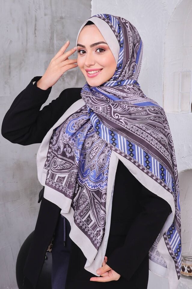 Etnik Desen Retro Soft Şal