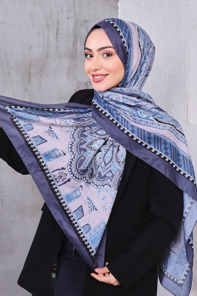 Etnik Desen Retro Soft Şal