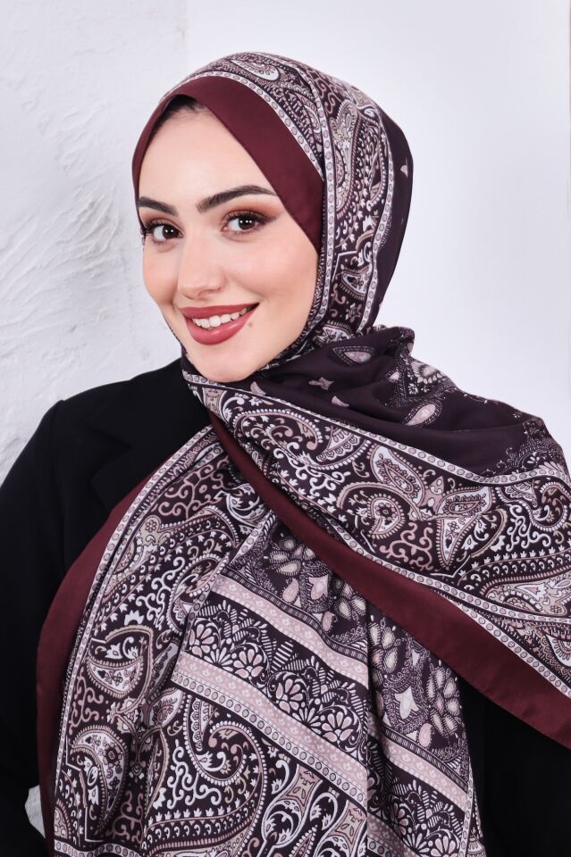 Etnik Desen Retro Soft Şal