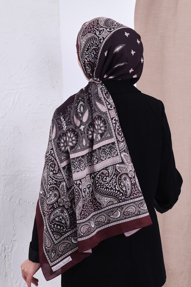 Etnik Desen Retro Soft Şal