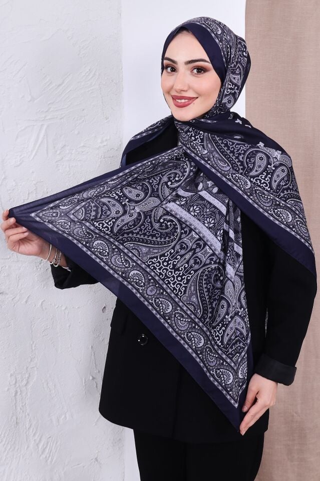 Etnik Desen Retro Soft Şal