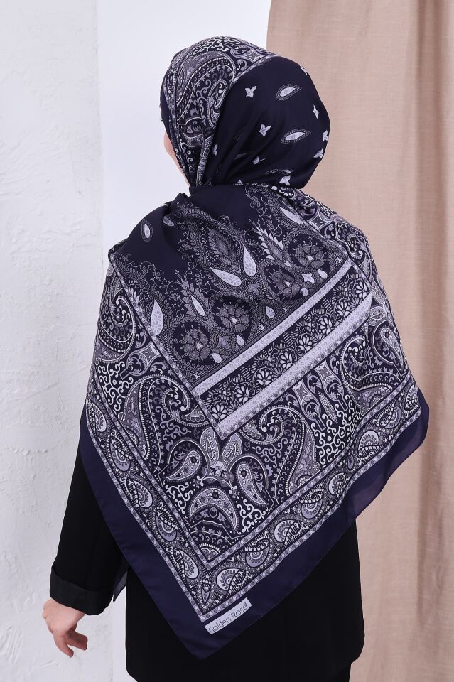 Etnik Desen Retro Soft Şal