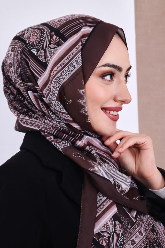 Etnik Desen Retro Soft Şal