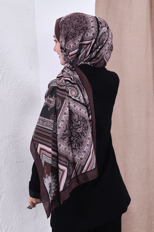 Etnik Desen Retro Soft Şal