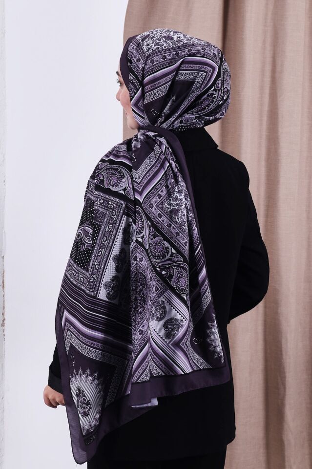 Etnik Desen Retro Soft Şal