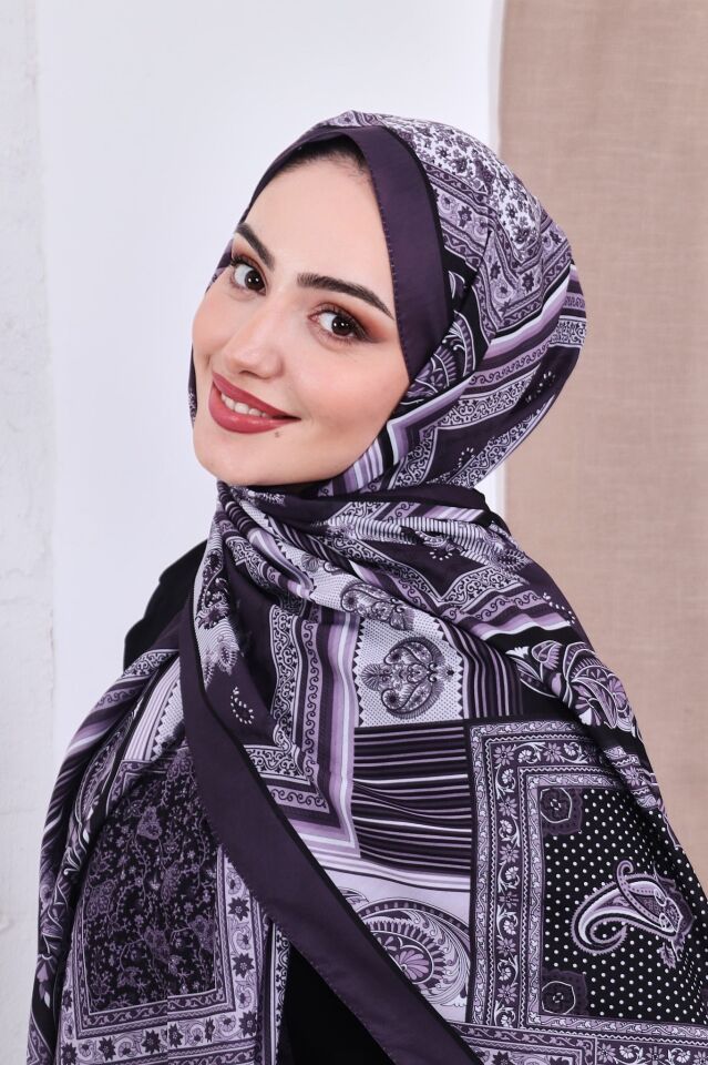 Etnik Desen Retro Soft Şal