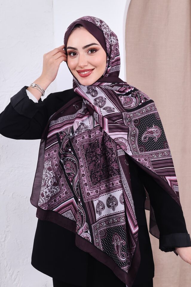 Etnik Desen Retro Soft Şal