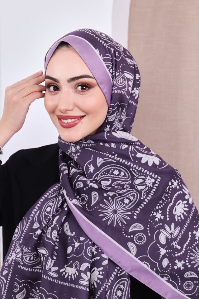 Etnik Desen Retro Soft Şal