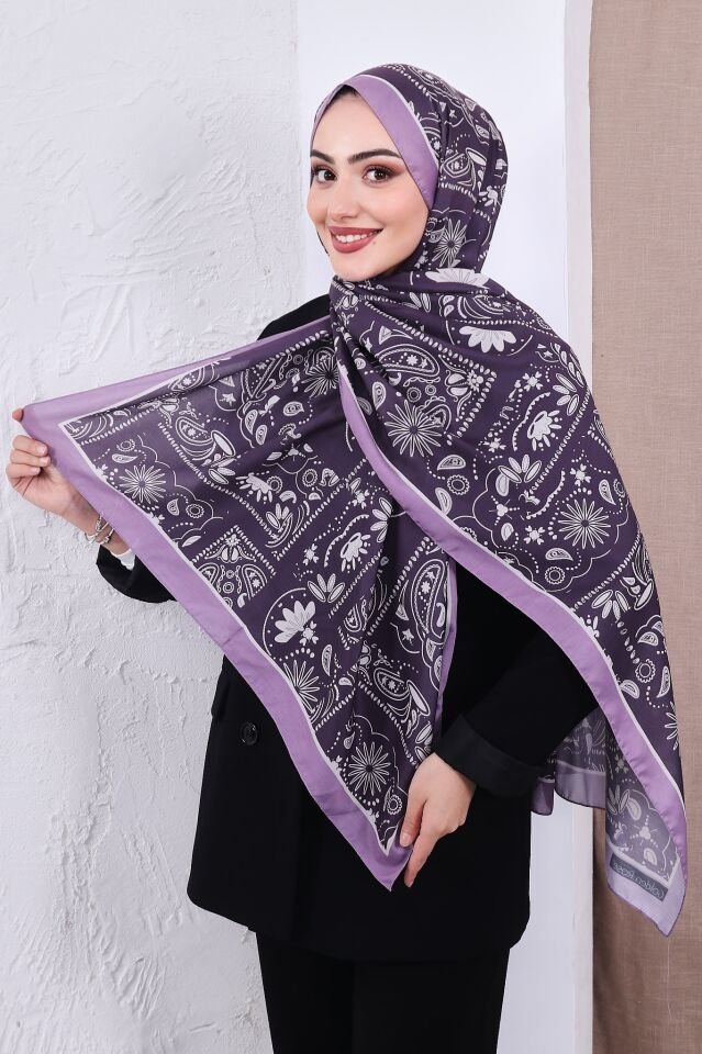 Etnik Desen Retro Soft Şal