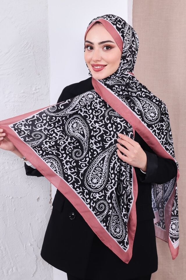 Etnik Desen Retro Soft Şal