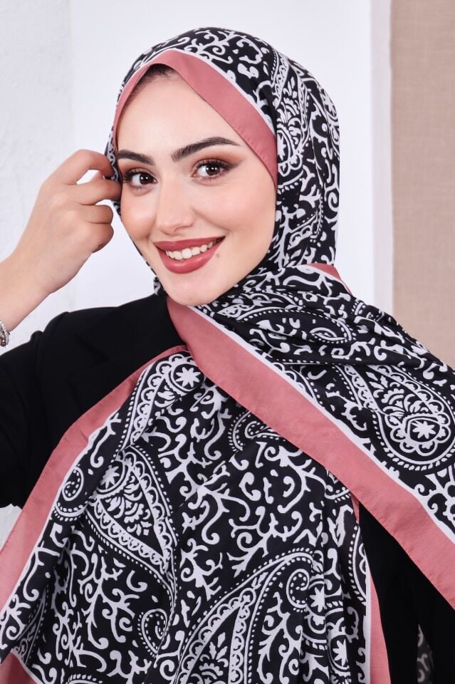 Etnik Desen Retro Soft Şal