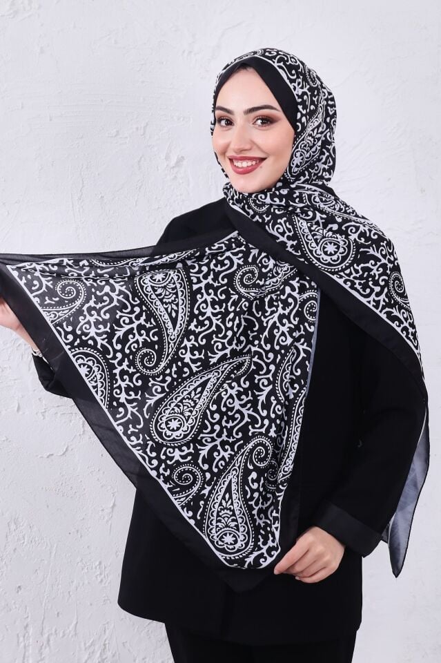 Etnik Desen Retro Soft Şal