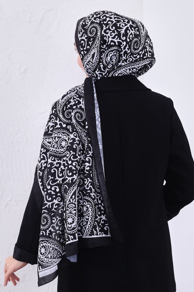 Etnik Desen Retro Soft Şal