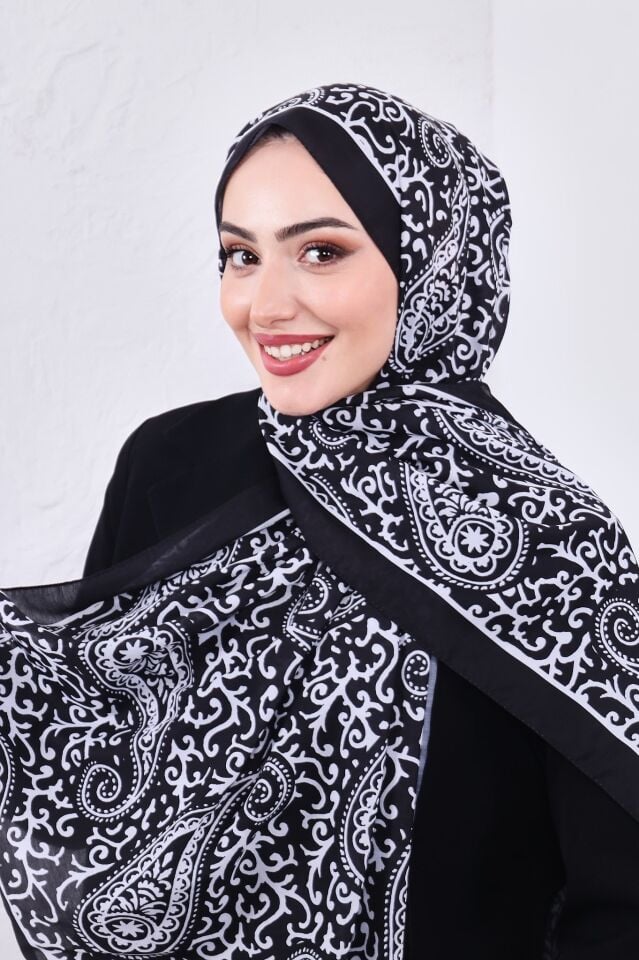 Etnik Desen Retro Soft Şal
