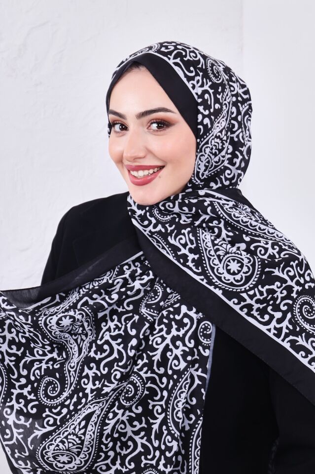 Etnik Desen Retro Soft Şal