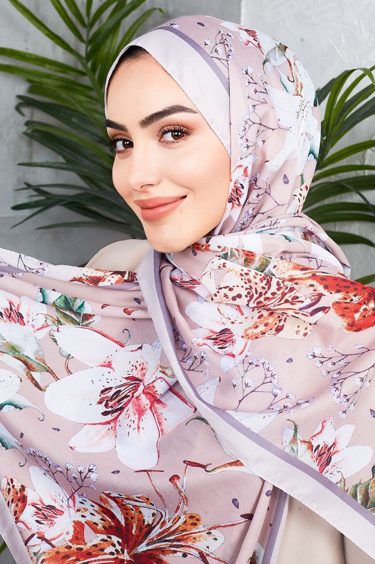 Daisy Soft Çiçek Desenli Şal