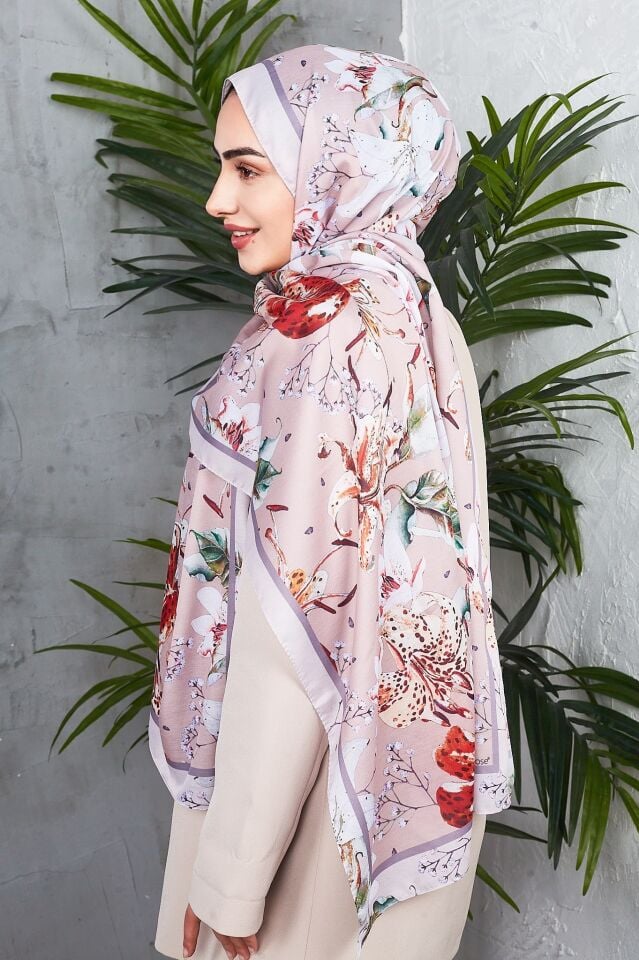 Daisy Soft Çiçek Desenli Şal