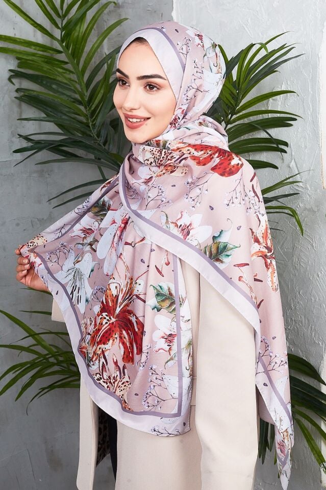 Daisy Soft Çiçek Desenli Şal