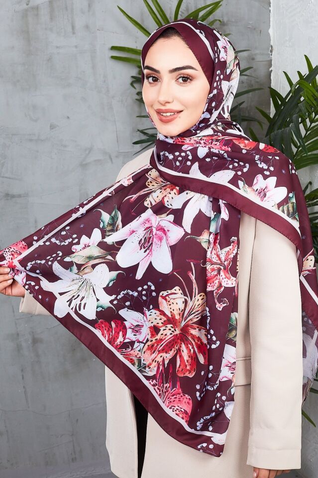 Daisy Soft Çiçek Desenli Şal