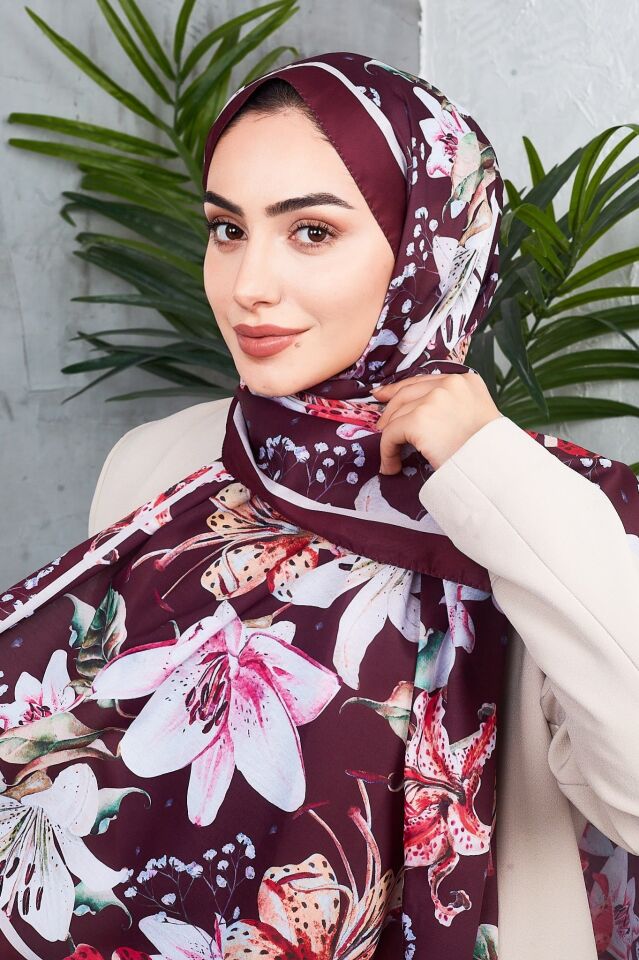 Daisy Soft Çiçek Desenli Şal