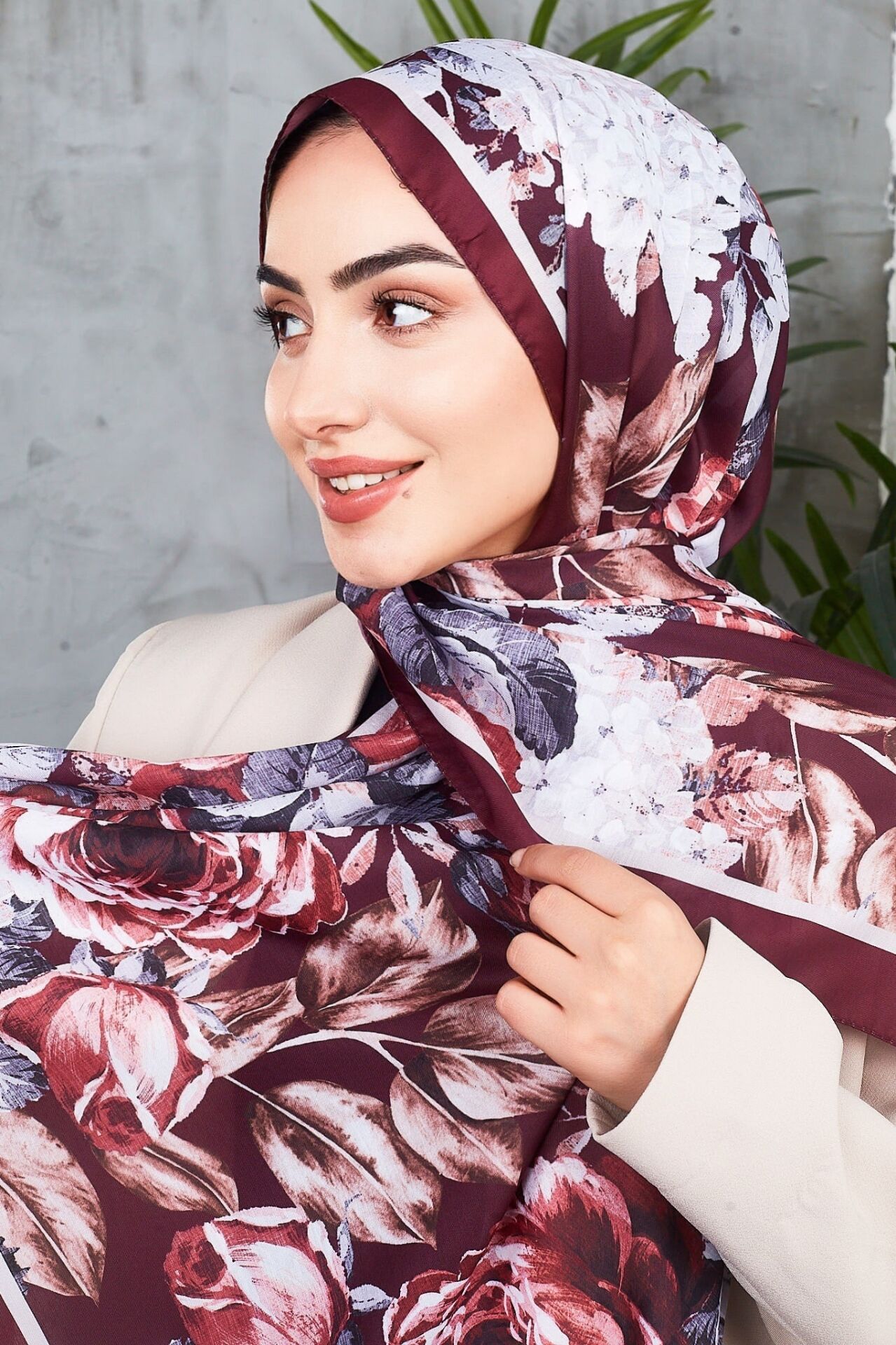 Daisy Soft Çiçek Desenli Şal