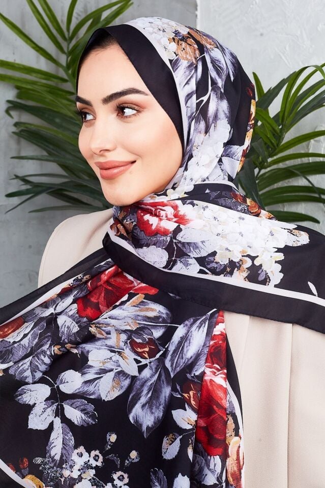 Daisy Soft Çiçek Desenli Şal