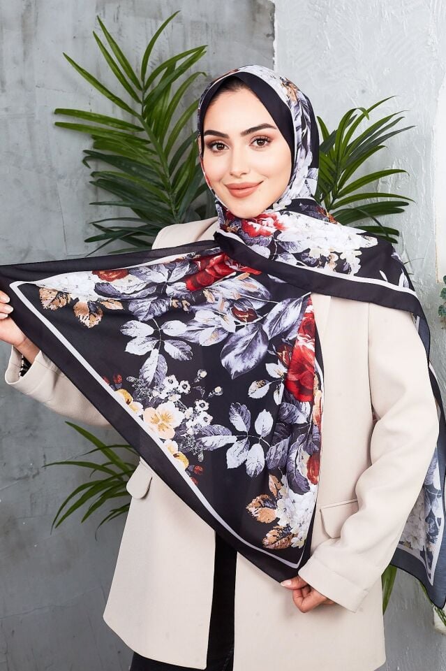 Daisy Soft Çiçek Desenli Şal