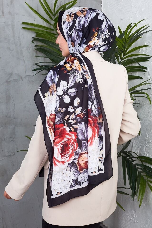 Daisy Soft Çiçek Desenli Şal