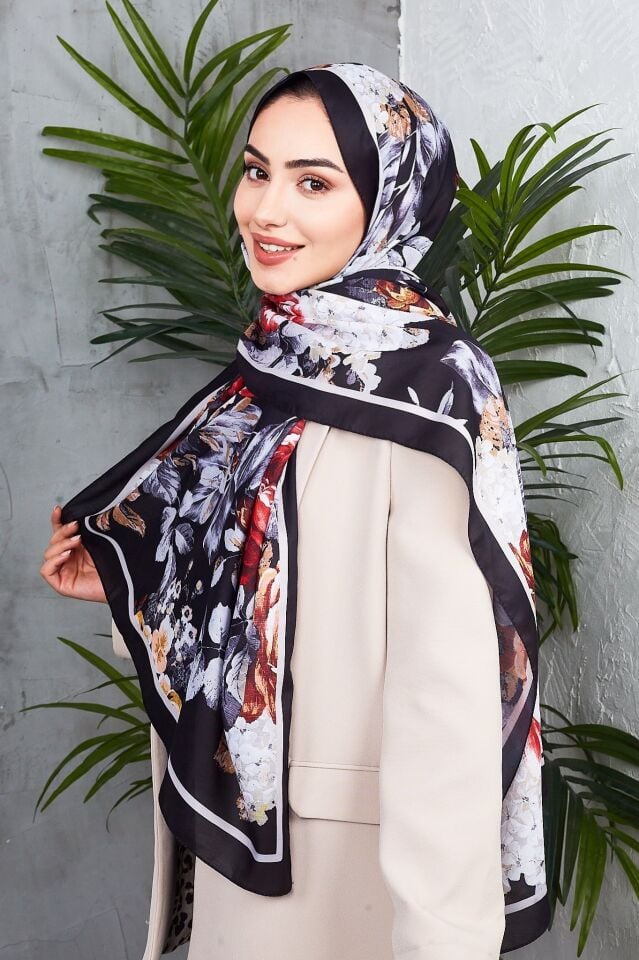 Daisy Soft Çiçek Desenli Şal
