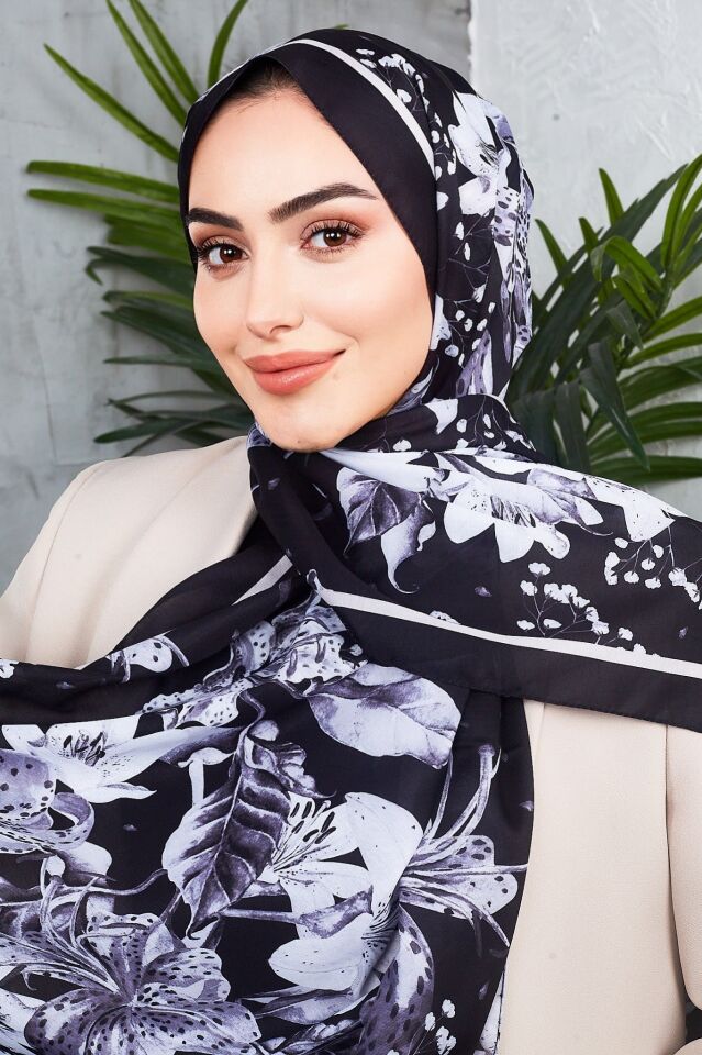 Daisy Soft Çiçek Desenli Şal